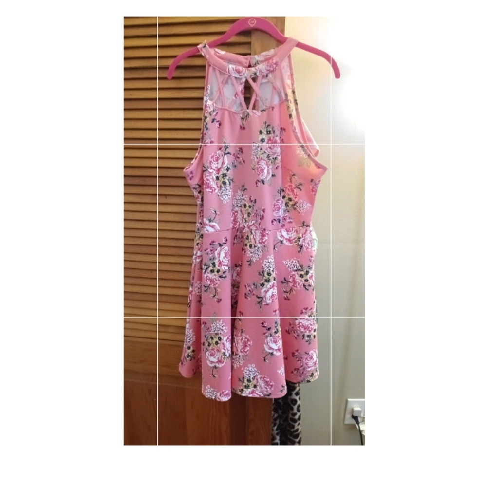 Pink spring dress from no boundaries size 15/17